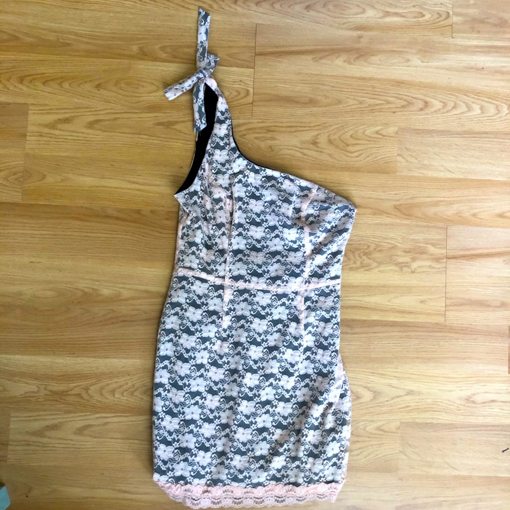 G by guess. Blush lace with black underneath.